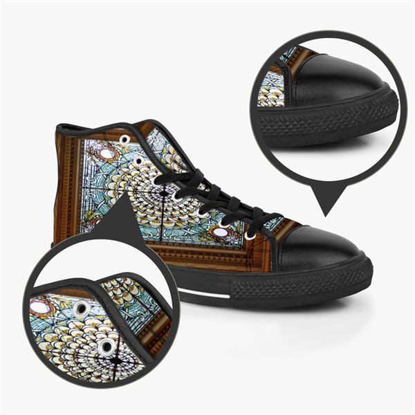 

shoescanvas casual custom casual shoes men shoes sneakers women fashion black orange mid cut breathable walking jogging color3496347 canvas