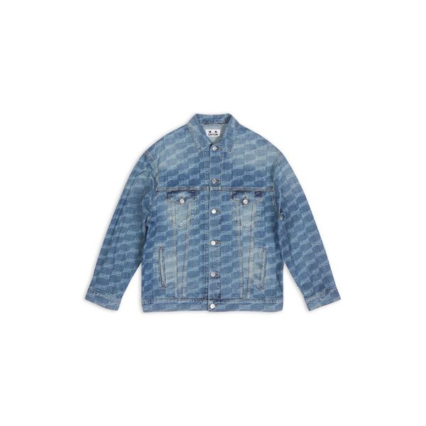 

duyou mens jackets monogram blue ring-spun denim silhouette jacket classic washed shirts high-end fashion for men women jacket 851086, Black;brown