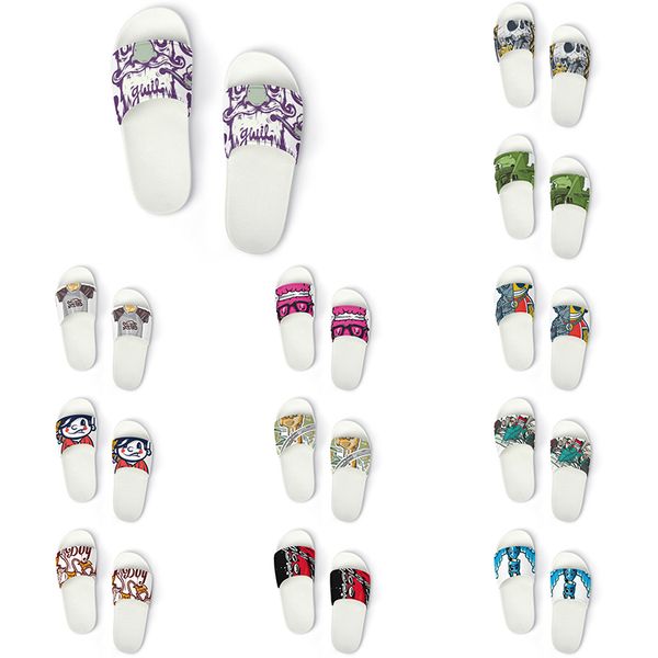 

custom shoes slippers sandals men women diy white black green yellow red blue mens trainer outdoor sneakers size 36-45 color18