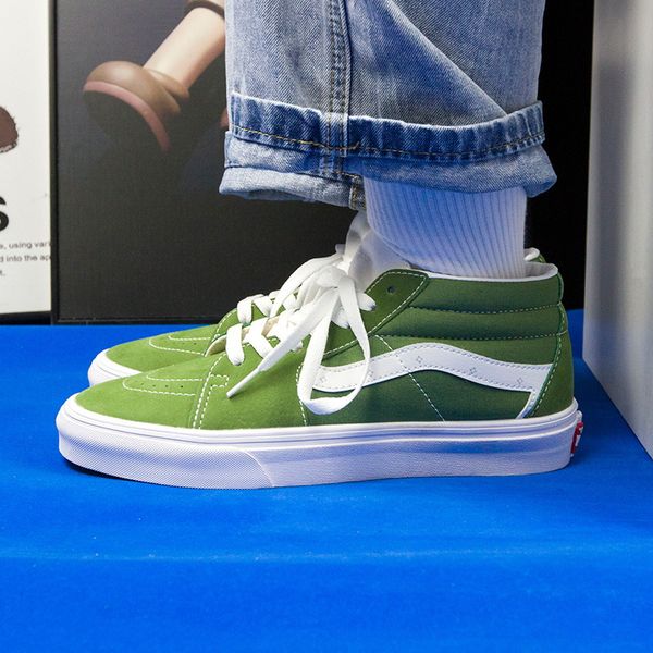 

men casual shoes fashion high green sneakers men vulcanized shoes autumn winter mens canvas sneakers size 35-48, Black