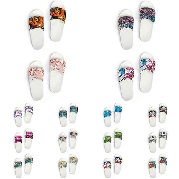 

custom shoes slippers sandals men women diy white black green yellow red blue mens trainer outdoor sneakers size 36-45 color161