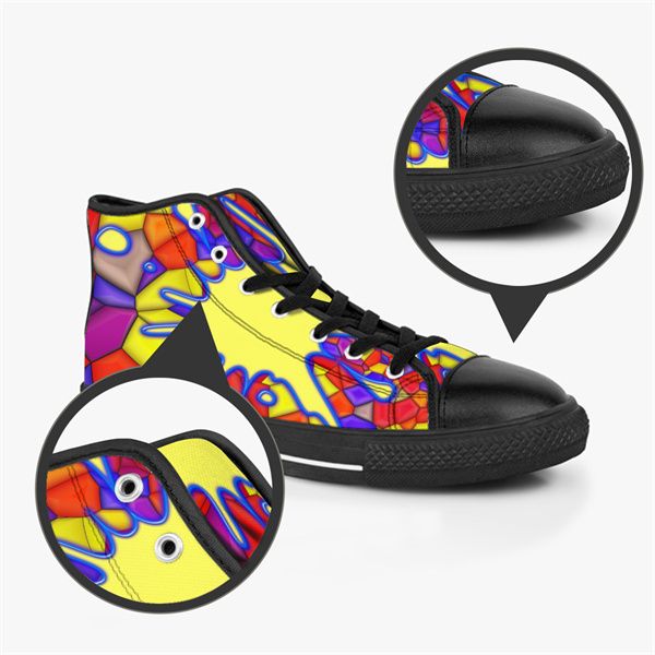 

diy custom shoes men classic canvas high cut skateboard casual uv printing purple women sports sneakers waterproof fashions outdoor accept c