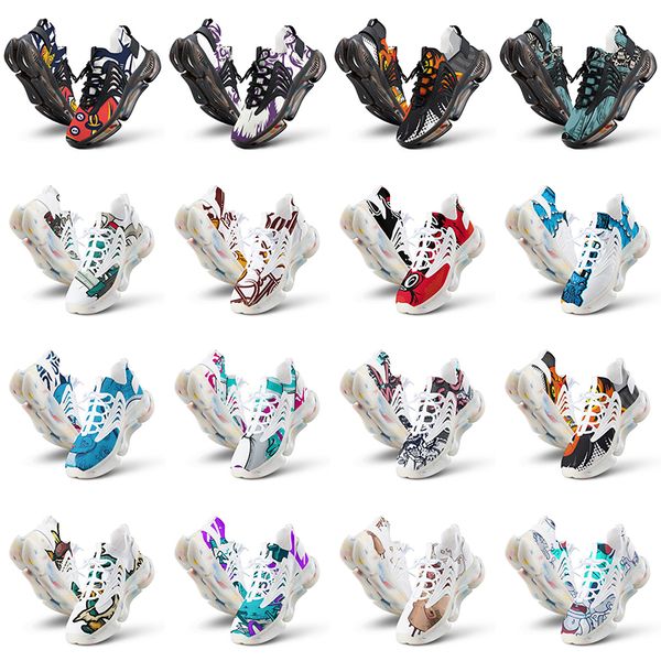 

men new running women custom shoes artoon animal design diy word black white blue red mens trainer 0168 s