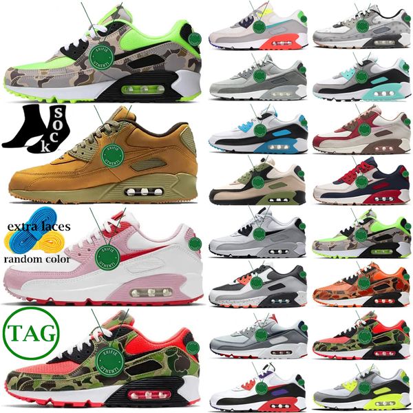 

new 2023 cushion 90 90s shoes men women airmaxs surplus running shoe triple black white x michigan radiant airs red pastel mens trainers