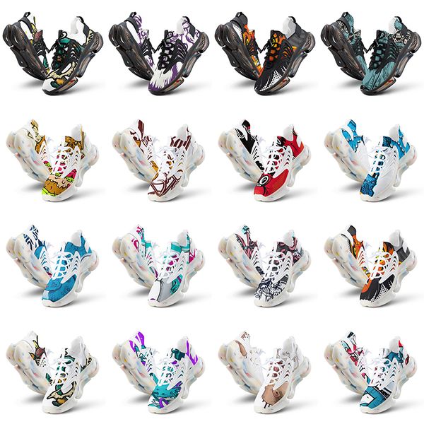 

artoon men design running shoes women custom animal diy word black white blue red mens trainer 0152761 s239 s