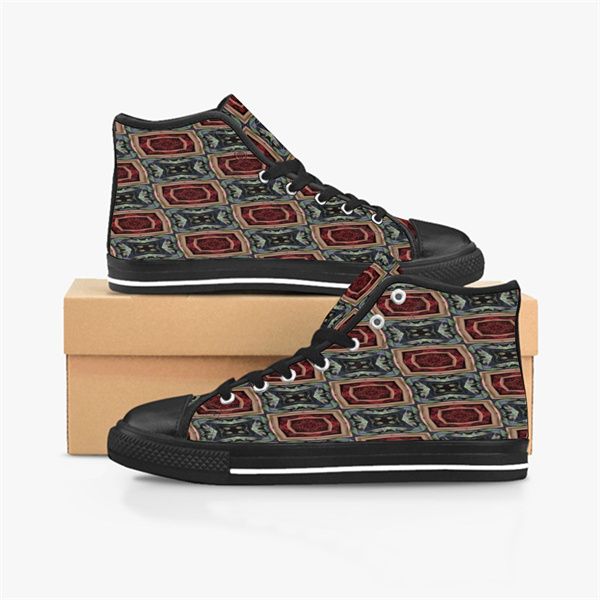 

men stitch shoes custom sneakers canvas women fashion black orange mid cut breathable sports walking jogging color7