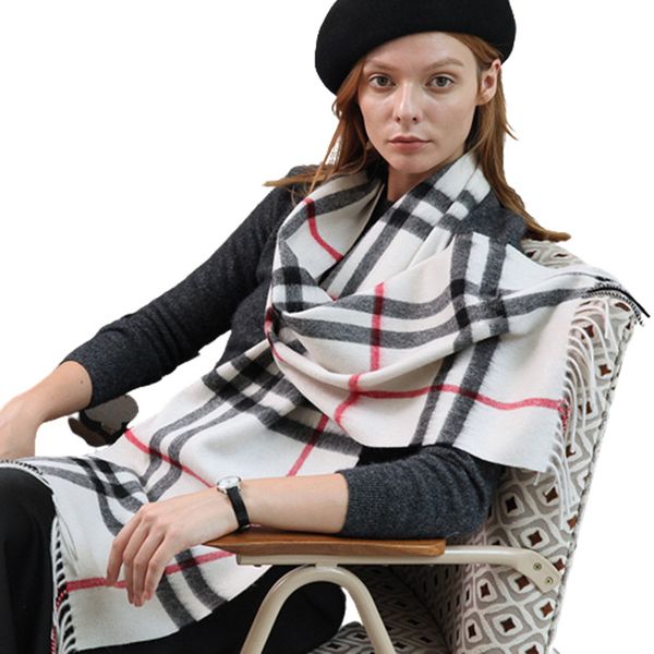 

2023 new scarves luxury winter cashmere scarfs for ladies and men designer mens scarf fashion women wool shawls ch1904-8, Blue;gray