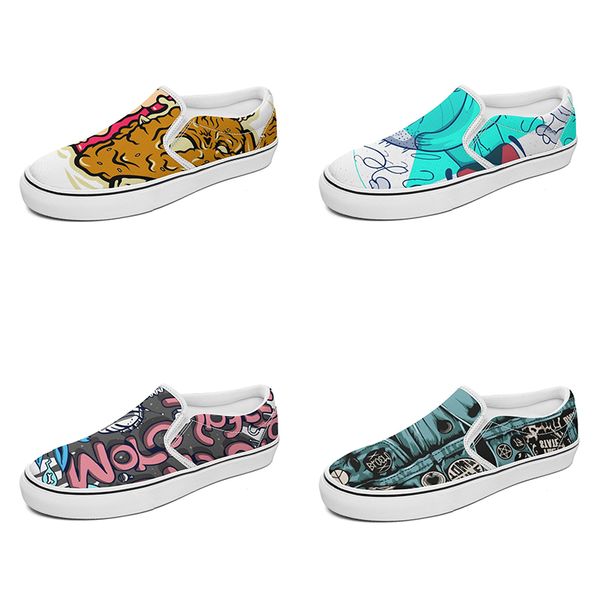 

designer men women custom shoes canvas diy support to customized white black orange breathable flat sneakers shoe promotion