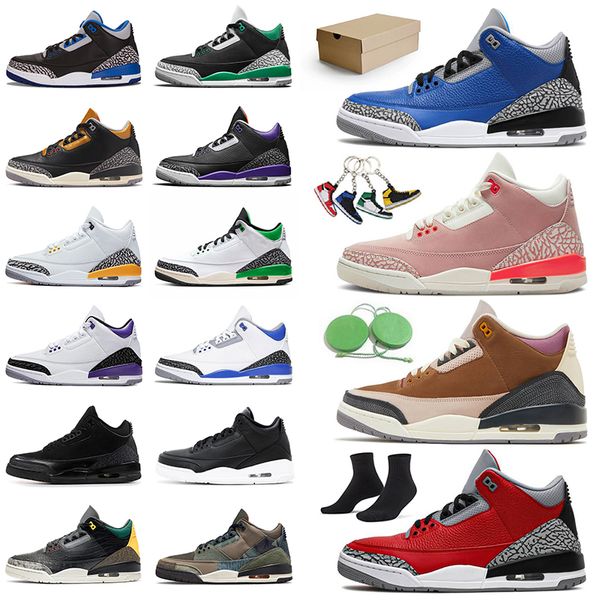 

new basketball shoes jumpman 3 varsity royal 3s men women j3 36-47 trainers sports sneakers professional winterized archaeo brown shady race