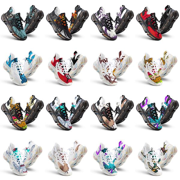 

artoon men shoes summerwomen animal fashion running design custom diy word black white blue red mens trainer 0272921 s18 s