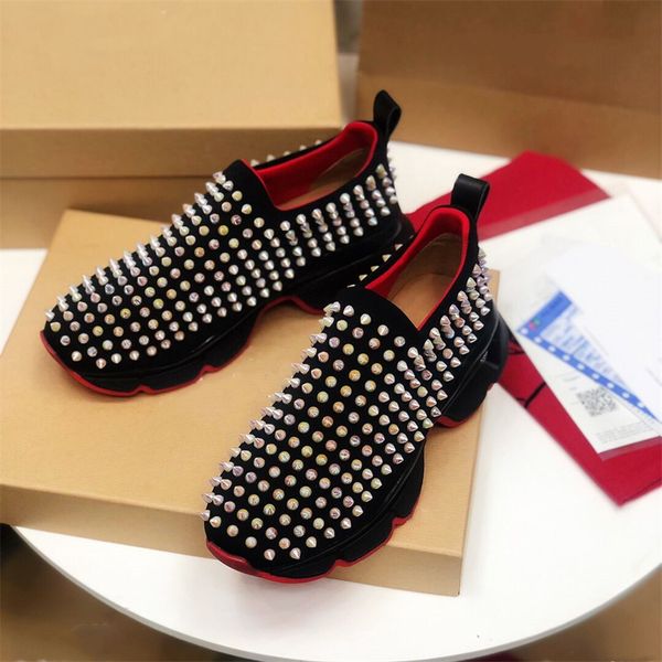 

2023 luxury boots designer rivets casual shoes graffiti patchwork low sneakers platform thick women men sport clunky shoes 36-47, Black