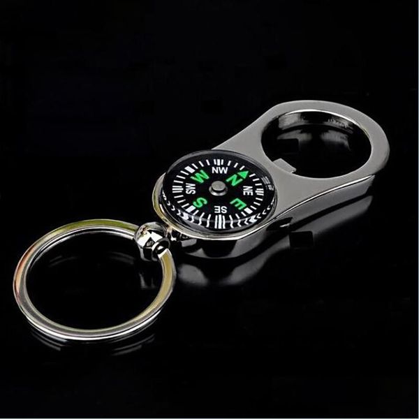 

key rings compass bottle opener keychain portable beer key ring holders fashion drop delivery jewelry dhd9q, Slivery;golden
