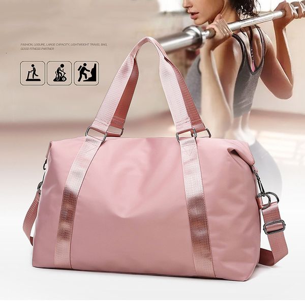 

duffel bags fashion large travel women cabin tote handbag nylon waterproof shoulder weekend gym female 221117