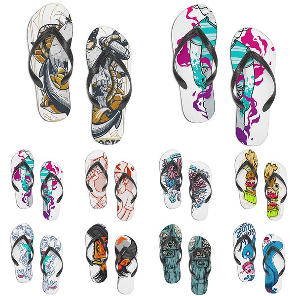 

men women custom shoes beach slides sandals flat shoe mens womens multi color44 summer outdoor customized slide