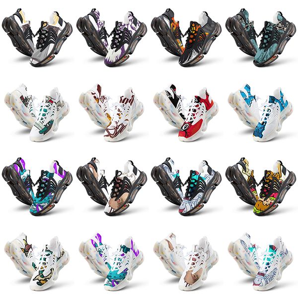 

men running custom shoes women artoon animal design diy word black white blue red mens trainer 105488 s182 s