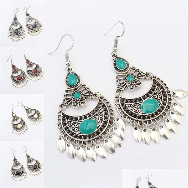 

dangle chandelier ancient sier hollow butterfly leaves tassel earrings dangle ear cuffs for women fashion jewelry drop delivery dh2xs, Silver