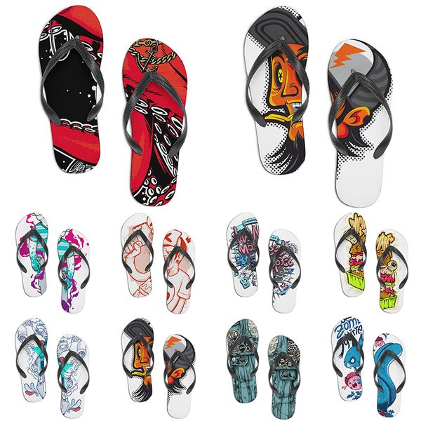 

men women custom shoes beach slides sandals flat shoe mens womens multi color167 summer outdoor customized slide