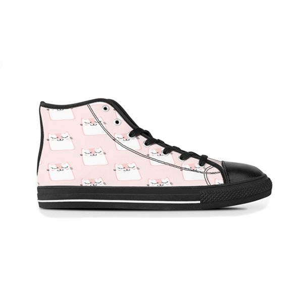 

men custom shoes designer canvas women sneakers hand painted black fashion shoe mid trainer