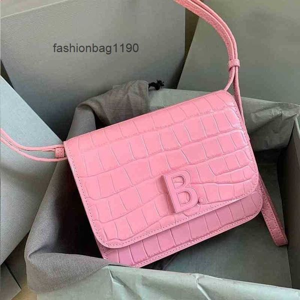 

bbalencigas crossbody designer bags pattern b-button family hourglasss tofu female organ one shoulder slant cross small