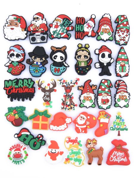 

shoe parts accessories christmas set charms eve gift shoes decorations men women girls boys kids party favor drop delivery amhor, White;pink