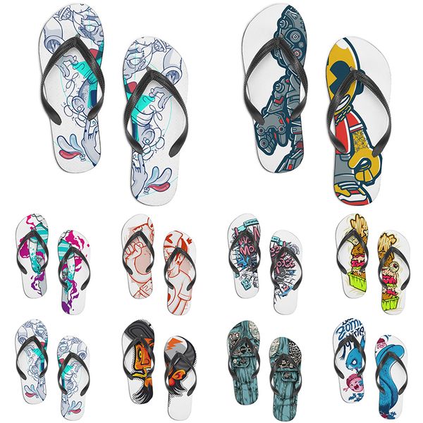 

men women custom shoes beach slides sandals flat shoe mens womens multi color200 summer outdoor customized slide