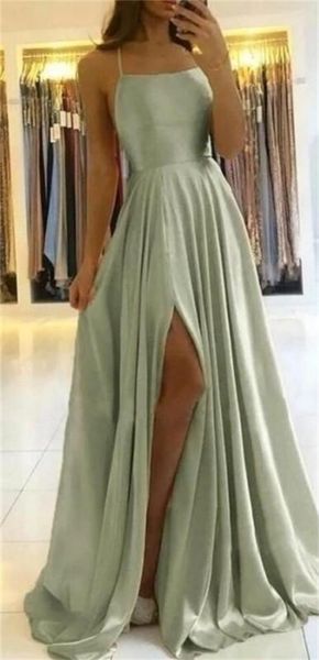 

mother of the bride dressesside slit mint green bridesmaid dress 2022 large size new in, Black;red