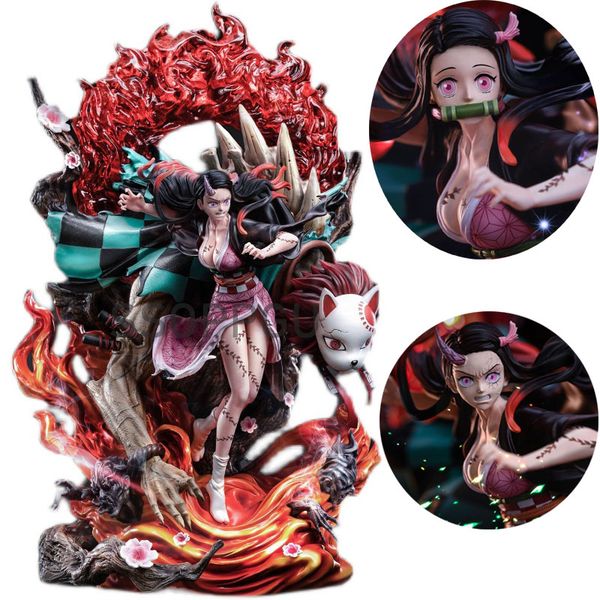 

funny toys 34cm demon slayer kimetsu no yaiba kamado nezuko kochou shinobu gk japanese anime pvc action figure toy collectible