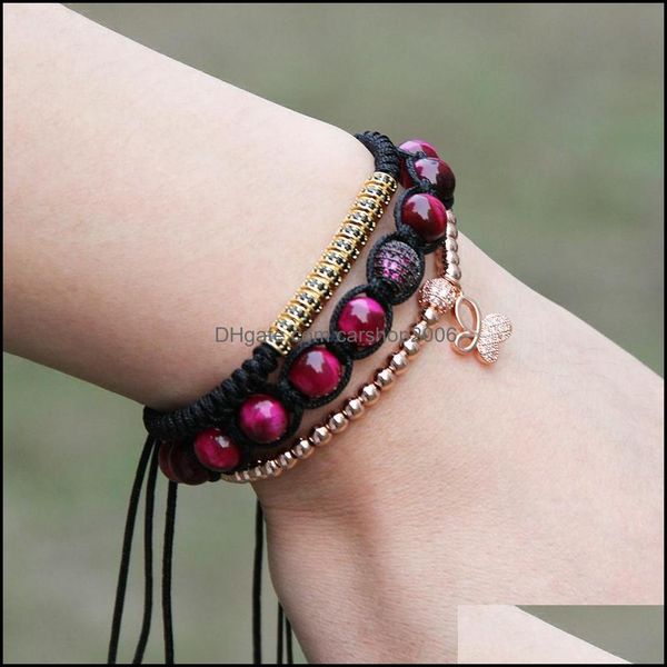 

charm bracelets 10pcs/lot wholesale 6mm real gold beads clear cz butterfly bracelet fine girl women charms jewelry drop delivery brac dhxwe, Golden;silver