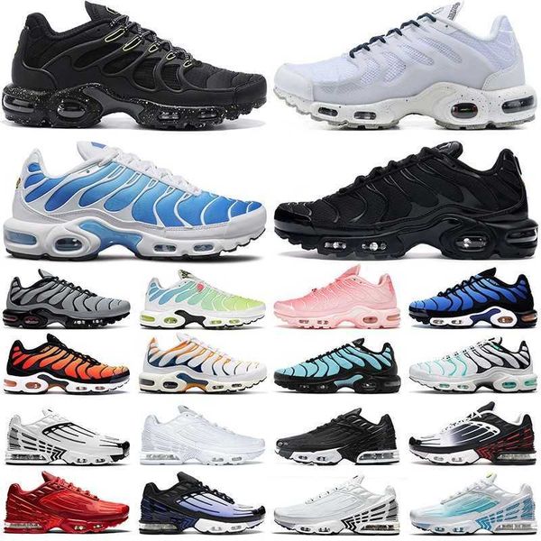 

men women tn plus 3 terrascape running shoes mens trainers sports sneakers triple black white hyper sky blue fury jade laser wolf grey outdo