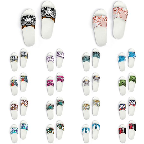 

custom shoes slippers sandals men women diy white black green yellow red blue mens trainer outdoor sneakers size 36-45 color144