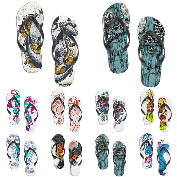 

men women custom shoes beach slides sandals flat shoe mens womens multi color46 summer outdoor customized slide