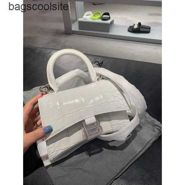 

bag balencigas bags 2023 designer small design women 20 high class b crocodile pattern hourglass one shoulder handbag
