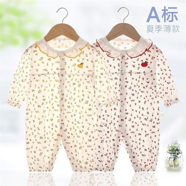 

clothing sets baby clothes summer thin born girl bodysuit full moon hundred day banquet princess out ha climbing cloth 221116, White
