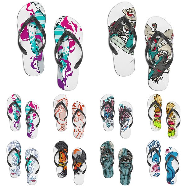 

men women custom shoes beach slides sandals flat shoe mens womens multi color275 summer outdoor customized slide