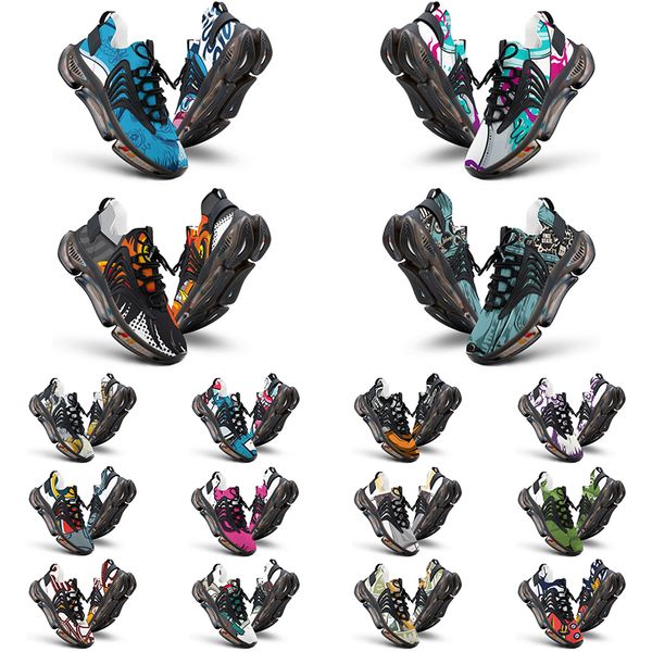 

elastic running shoes custom shoes men women diy white black green yellow red blue mens trainer outdoor sneakers size 38-46 color108