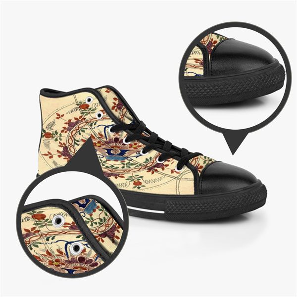 

men custom shoes designer canvas women sneakers hand painted blue fashions mid cut trainer
