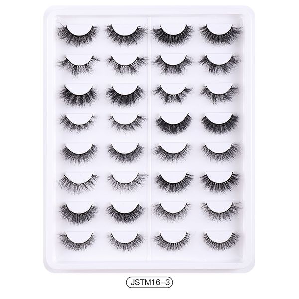 

curly crisscross thick false eyelashes naturally soft & vivid reusable handmade multilayer mink fake lashes full strip eyelash extensions ma