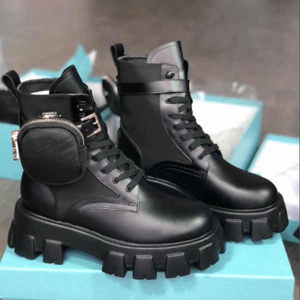 

rois boots martin boot ankle boots nylon boot combat boots women booties australia bag decoration motorcycle real leather rubber bottom no43, Black