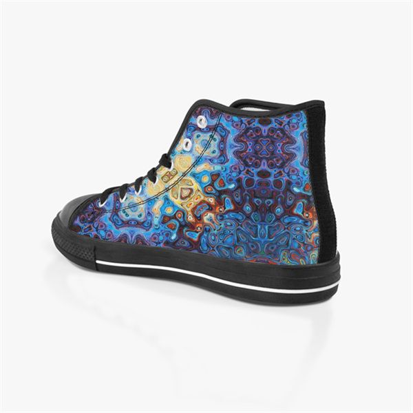 

men custom shoes designer canvas womens sneakers hand painted multi fashion mid trainer