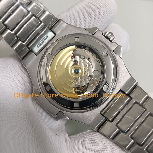 

color automatic watch 5 for mens 40mm 5711 date white blue green bracelet transparent back asia cal.324 s c mechanical wristwatches, Slivery;golden