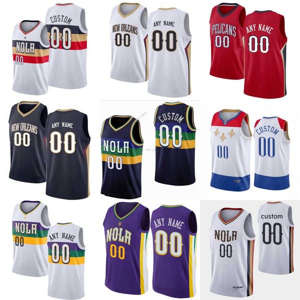 

men women youth new orleans''pelicans''custom 15 jose alvarado 9 willy hernangomez 22 larry nance jr. 10 jaxson hayes 5, Black;red