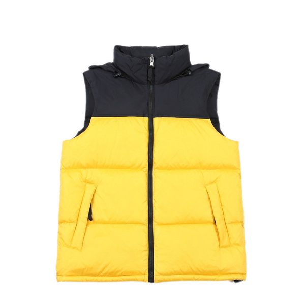 

vest goose vest vests mens and women's no hat sleeveless jacket cotton padded autumn winter casual coats male waistcoat bodywarmer luxu, Black;white