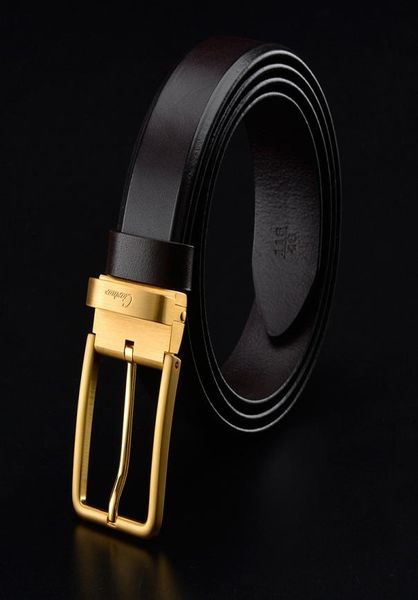 

belt designer belts mens belts cowhide leather ceinture business belt big gold retro needle buckle womens belt gift with box6974886, Black;brown