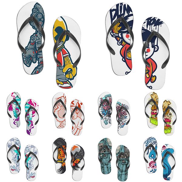 

men women custom shoes beach slides sandals flat shoe mens womens multi color79 summer outdoor customized slide