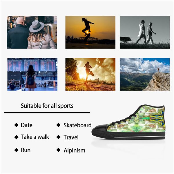 

diy custom shoes men classic canvas high cut skateboard casual uv printing blue women sports sneakers waterproof fashion outdoors accept cus