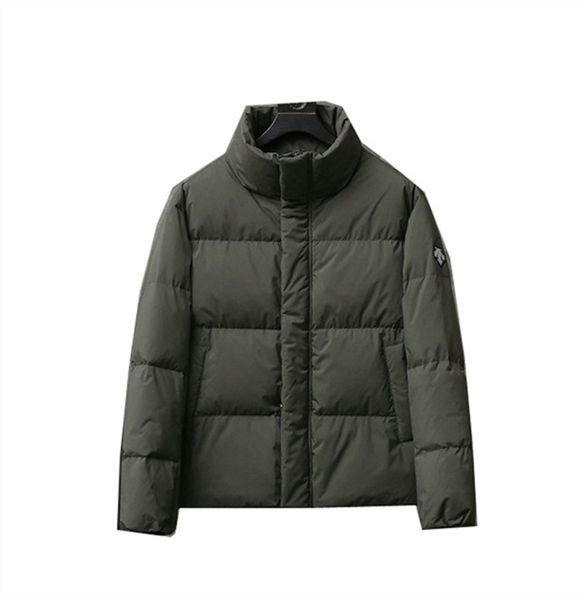 

winter parka new mens down jacket warm thickened fashion outdoor down coats popular puffer jackets simple solid color with hat multicolor co, Black