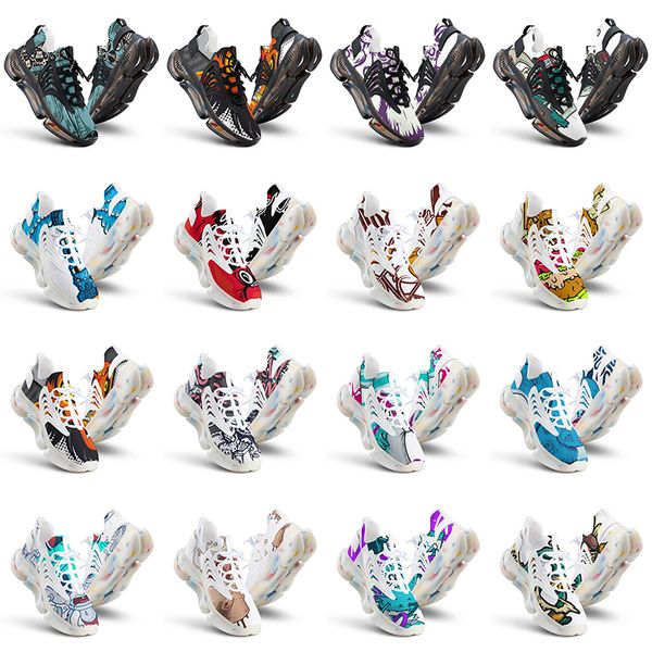 

women men running custom shoes artoon animal design diy word black white blue red mens trainer 0320547 s56 s