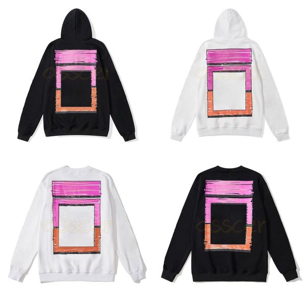 

autunm winter mens casual hoodies designer womens round neck sweatshirts couples printing hooded jackets asian size m-2xl, Black