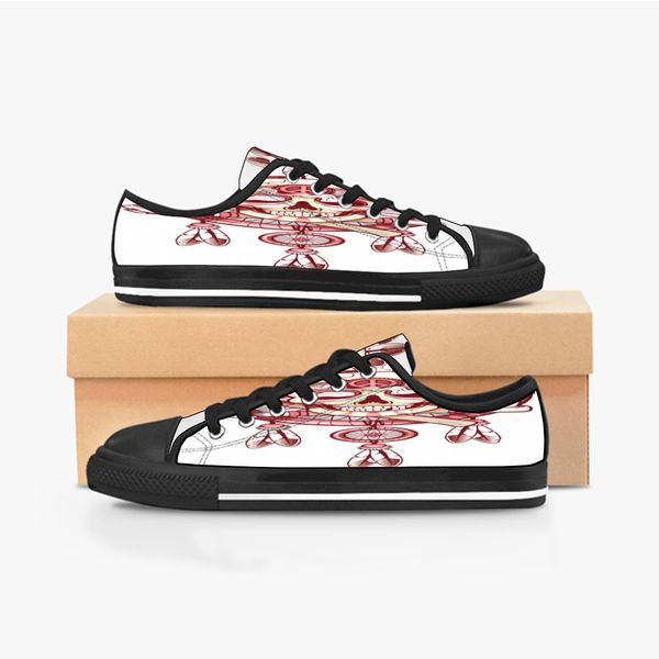 

custom shoes classic canvas low cut skateboard casual triple black accept customization uv printing low mens womens sports sneakers breathab