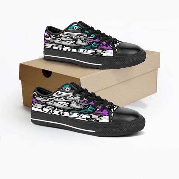 

men women diy custom shoes low canvas skateboard sneakers triple black customization uv printing sports sneakers br275